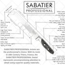 sabatier-professional-serrated-bread-knife-20cm - Sabatier Professional Serrated Bread Knife 20cm