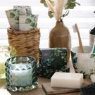 ihr-glass-votive-candle-dark-green - Glass Votive Holder with Candle Dark Green