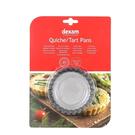 dexam-set-of-4-non-stick-quiche-tart-pans-10cm - Dexam Set of 4 Quiche Tins 10cm