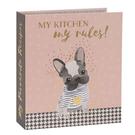 arte-bene-A5-recipe-folder-dog - Arte Bene Recipe File A5 My Kitchen My Rules