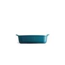 emile-henry-individual-oven-dish-rectangular-bleu-calan - Emile Henry Mediterranean Blue Rectangular Oven Dish Individual