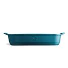 emile-henry-rectangular-oven-dish-large-blue-calan - Emile Henry Mediterranean Blue Rectangular Oven Dish Large