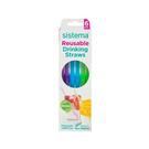 sistema-reusable-plastic-straws-6-pack - Sistema Reusable Drinking Straws 6pc