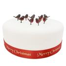 cake-topper-plastic-robin-dark-brown - Cake Topper Plastic Dark Brown Robin 25mm