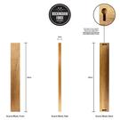 rockingham-forge-magnetic-knife-rack-45cm-acacia-wood - Rockingham Forge Acacia Magnetic Knife Rack 45cm