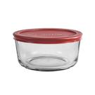 anchor-round-glass-container-red-950ml - Anchor Hocking Round Glass Container Red 950ml