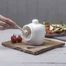 w-m-bartleet-sons-salt-pig-cellar-with-salt-spoon-11cm - W M Bartleet & Sons Small Salt Pig & Wooden Salt Spoon