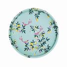 sara-miller-orchard-deepwell-round-tray - Sara Miller Orchard Birds Round Tin Tray