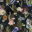 ihr-atoll-black-napkins - IHR Lunch Napkins Atoll Black
