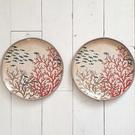 sea-life-dinner-plates-2pc-27cm-melamine - Sea Life Set of 2 Dinner Plates 27cm