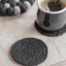 garden-trading-4pc-jute-coasters-black - Garden Trading Set of 4 Jute Coasters Black