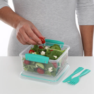 sistema-lunch-plus-to-go-with-cutlery-1200ml - Sistema Lunch Plus To Go with Cutlery 1.2L