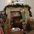 sophie-allport-festive-forest-christmas-stocking - Sophie Allport Festive Forest Christmas Stocking
