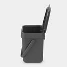brabantia-sort-and-go-waste-bin-3L-grey - Brabantia Sort & Go Waste Bin 3L Grey