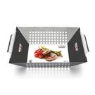 weis-stainless-steel-bbq-grilling-basket-30cm - Stainless Steel Grill Basket Tray 30cm