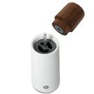 crushgrind-stockholm-grinder-17cm-white-ceramic-walnut - CrushGrind Stockholm Grinder White Porcelain 17cm