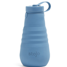 stojo-collapsible-bottle-steel-blue-590ml - Stojo Collapsible Bottle 20oz Steel Blue