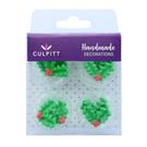 culpitt-sugar-decorations-holly-berry-12pc - Culpitt Sugar Piping Holly & Berry 12pc