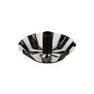 talking-tables--scalloped-candle-holder-black-white-stripe - Talking Tables Scalloped Candle Holder Black White Stripe