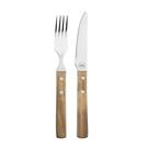 TE154 - Taylor's Eye Witness Maple Steak Knife & Fork