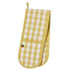 ulster-weavers-double-oven-glove-gingham-yellow - Ulster Weavers Double Oven Gloves Gingham Yellow