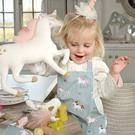 sophie-allport-unicorn-oilcloth-kids-apron - Sophie Allport Unicorn Oilcloth Kids Apron