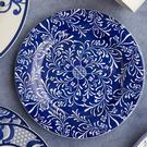 V&A-navy-floral-salad-plate-25cm-the-Cole-collection - V&A The Cole Collection Navy Floral Side Plate 25cm