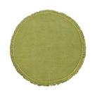 walton-olive-green-round-jute-placemat-olive-green-35cm - Walton & Co Jute Placemat Olive Green 35cm