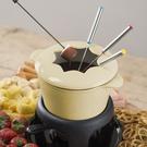 masterclass-cast-iron-enamelled-cream-fondue-set - MasterClass Cast Iron Enamelled Cream Fondue Set