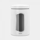 brabantia-window-canister-white-1400ml - Brabantia Window Canister 1.4L White