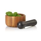 adhoc-pestle-mortar-taru-acacia-wood-granite-so - AdHoc Taru Mortar & Pestle Acacia Wood