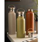 again-dw-bottle-bamboo-rust - &Again Double Walled 750ml Bottle Bamboo Rust