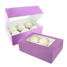 baked-love-cupcake-box-612-2pk-purple - Baked With Love 6 or 12 Cupcake Box Twin Pack