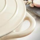 barbary-oak-foundry-casserole-28-cm-shallow-cream - Barbary & Oak Foundry 28cm Shallow Cast Iron Casserole-Cream