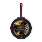 barbary-oak-fry-pan-26-cm-round-red-cast-iron - Barbary & Oak Foundry 26cm Round Cast Iron Fry Pan-Red