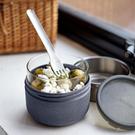 black-blum-glass-lunch-pot-large-slate - Black - Blum Glass Lunch Pot Large Slate