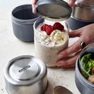 black-blum-glass-lunch-pot-slate - Black & Blum Glass Lunch Pot Slate 