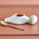 bloomingville-eggert-egg-cup-white-stoneware - Bloomingville Eggert Egg Cup White Stoneware