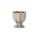 bloomingville-willa-blue-stripe-egg-cup - Bloomingville Willa Blue Stripe Egg Cup Stoneware
