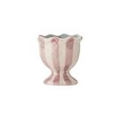 bloomingville-willa-egg-cup-pink-stripe-stoneware - Bloomingville Willa Pink Stripe Egg Cup Stoneware