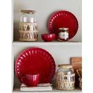 bloominngville-latina-red-plate-stoneware-27cm - Bloomingville Latina Red Plate Stoneware 27cm