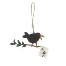 Sophie-Allport-calling-black-bird-felt-decoration - Sophie Allport Calling Bird Felt Decoration