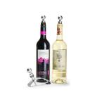 cellardine-3pcs-wine-stopper-set-ss - CellarDine Three Piece Wine Stopper Set with Stand