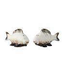 chase-salt-and-pepper-shaker-set-white-fish - Chase Salt & Pepper Shaker Set White Stoneware