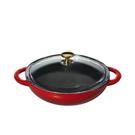 chasseur-mini-wok-with-lid-18cm-red - Chasseur Red Mini Wok With Lid 18cm