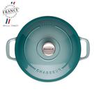 chasseur-round-casserole-cocotte-ronde-28cm-blue-quartz - Chasseur Round Casserole 28cm-Quartz