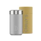chillys-food-pot-monochrome-grey-500ml - Chilly's Food Pot Monochrome Grey 500ml