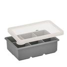 cilio-ice-cube-tray-6-pc-grey - Cilio Grey 6 Blocks Ice Cube Tray 