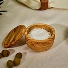 cole-mason-portobello-olive-wood-salt-cellar - Cole & Mason Portobello Olive Wood Salt Cellar
