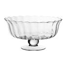 cote-table-footed-glass-serving-bowl-praline - Cote Table Glass Footed Serving Bowl Praline